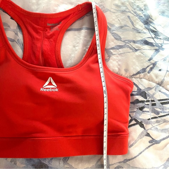 Reebok Bra Womens Large Sports Racerback Logo  Athletic Red Size Small - Picture 8 of 9